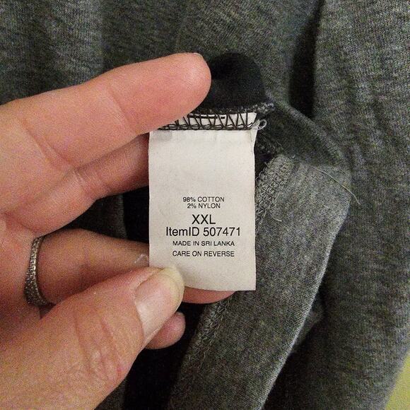 L.L.Bean 1/4 Zip Gray Mock Neck Pullover Minimalist Neutral Men's Size XXL - Picture 4 of 5